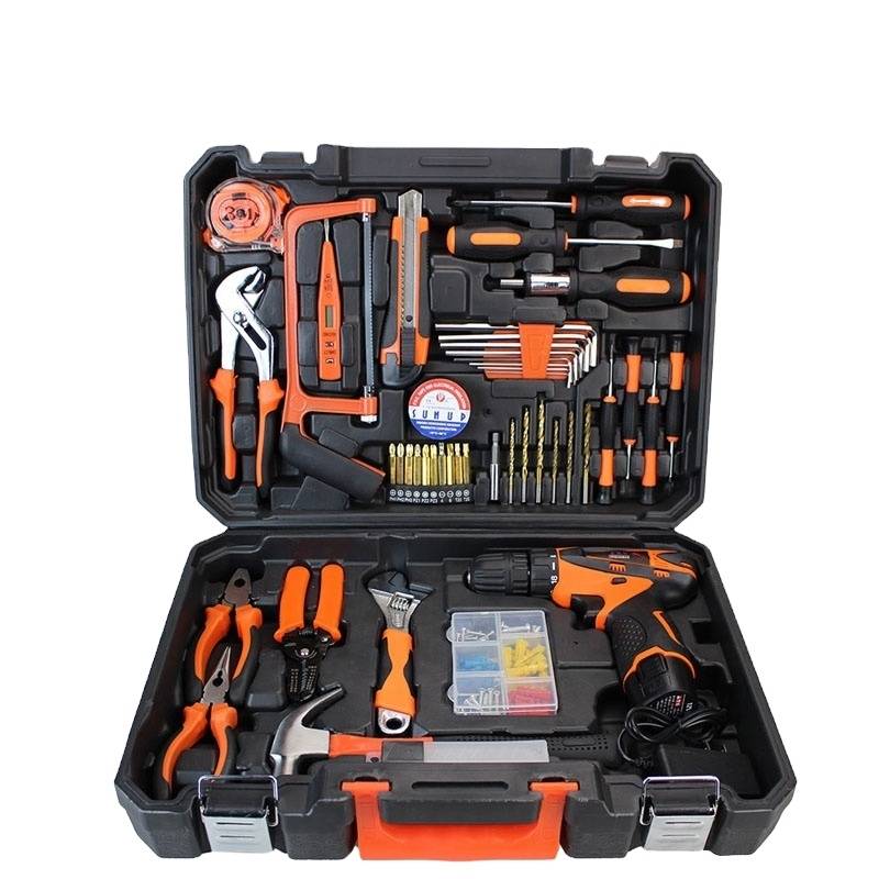 Hot Selling Tool Konsun Popular 48 Pcs 12v Household Cordless Electric Combo Tools Kit