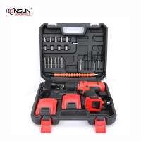 KONSUN OEM 28pcs 21V electric cordless drill tool set combo kit with BMC package